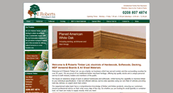 Desktop Screenshot of erobertstimber.co.uk